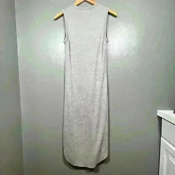 WILFRED FREE Jersey Knit Tank Maxi Dress Gray Lightweight Casual Women Small - Picture 9 of 10